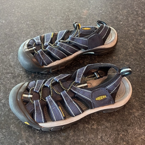 Keen Blue and Black Outdoor Sandals with Toe Protection - Picture 6 of 9